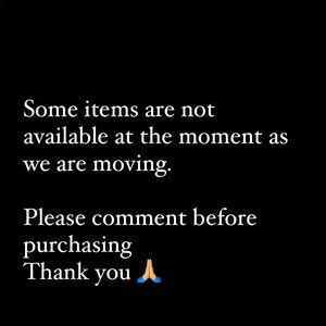 Not all items available